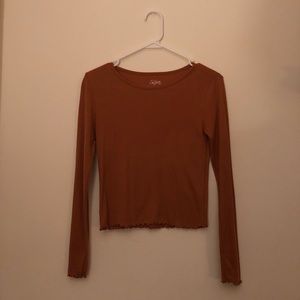 Ruffled Long Sleeve